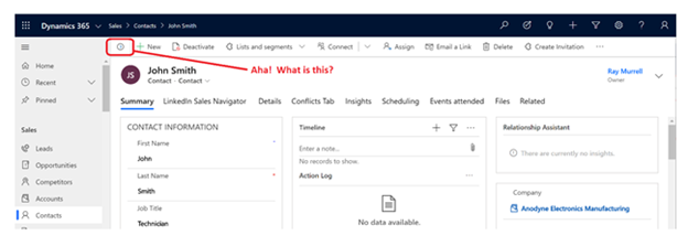 Cursor Changed From Arrow To Circle In Updated Dynamics 365
