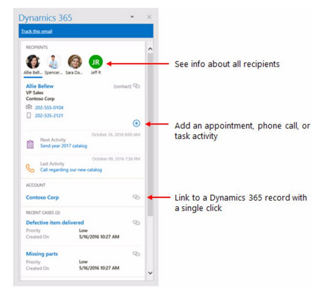 Extend the power of productivity in Outlook with Microsoft Dynamics 365 App for Outlook