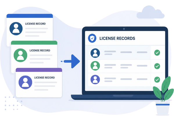 Digital license record management for municipal government using Dynamics 365